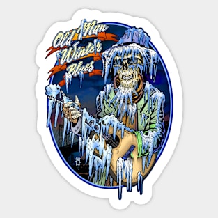 Old Man Winter Blues by Hard Grafixs© Sticker